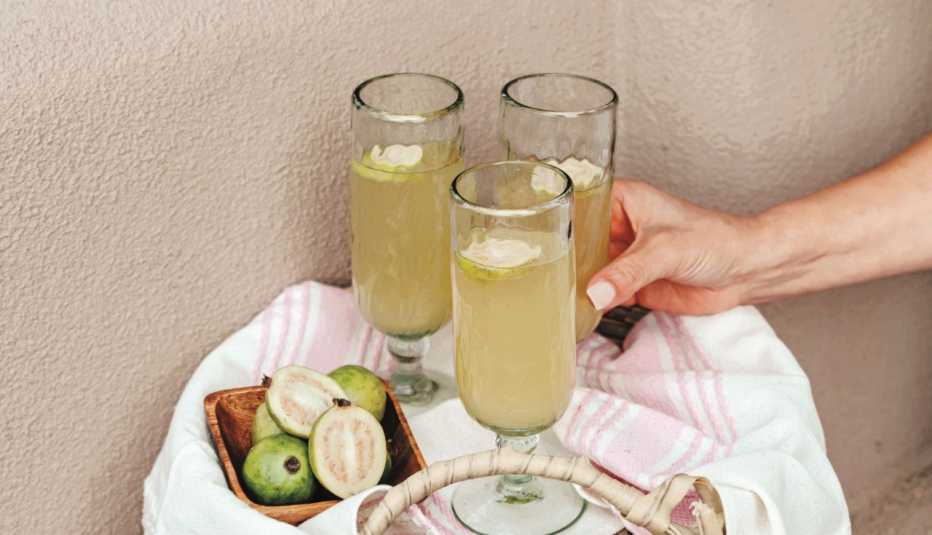 Mimosas de guayaba