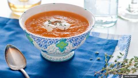 Sopa de Zanahoria con Malanga - Receta de Dennise Oller Plato con sopa