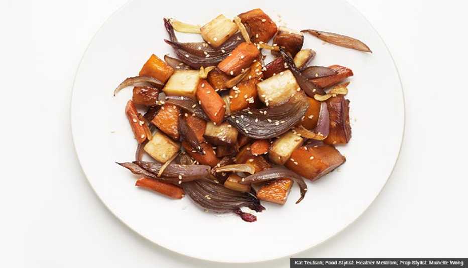 Plato con vegetales