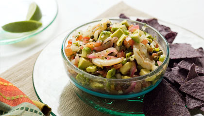 Guacamole marinero - Receta de Denisse Oller
