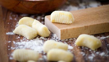 Yautia Gnocchi - Receta italiana 