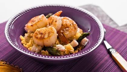 Arroz Receta de Denisse Oller Plato de arroz con mariscos