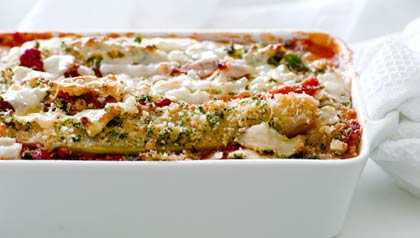 Molde con berenjena y queso