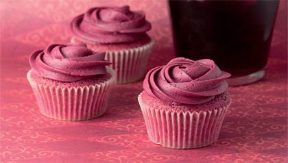 Cupcakes de sangría Cupcakes de sangría