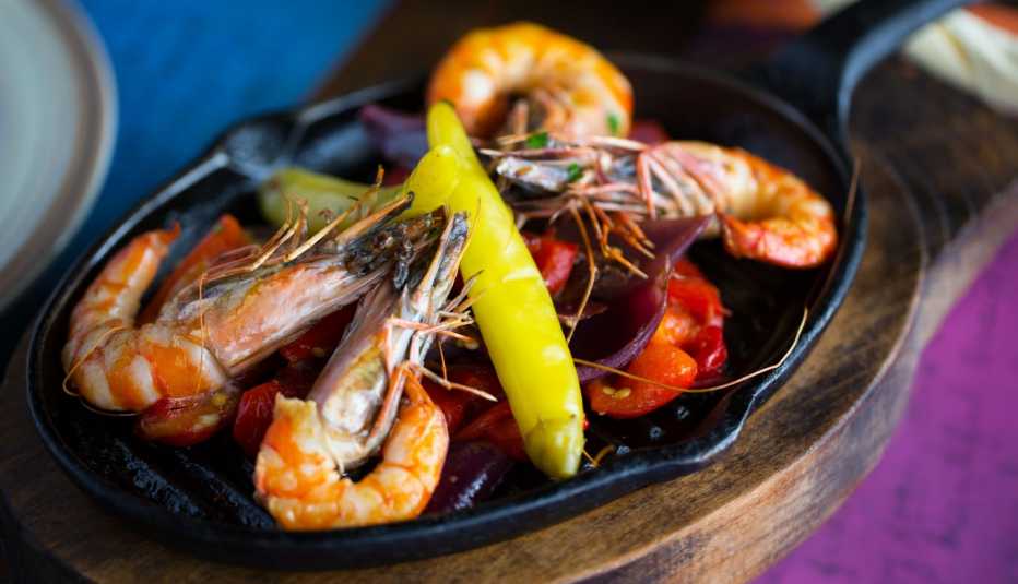 Gambas con limón Gambas con limón