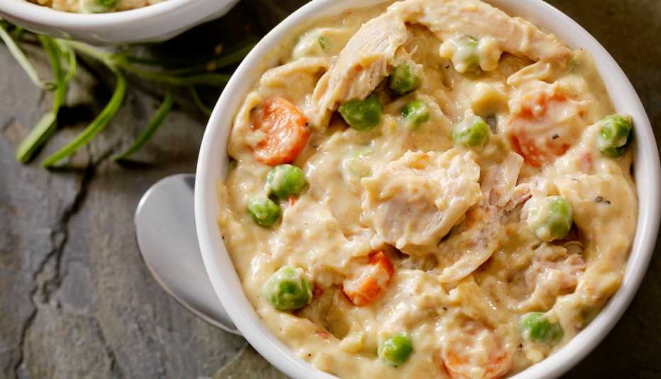 Receta de pollo a la king