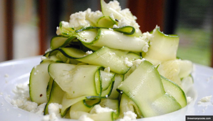 Recetas de verano: calabacín en cintas