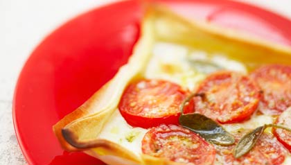 Pizza vegetariana - Receta de Denisse Oller Pizza vegetariana - Receta de Denisse Oller