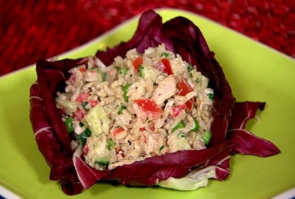Ensalada de arroz de verano