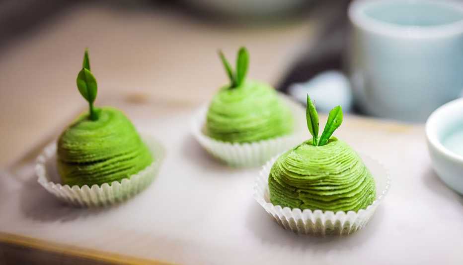 Besitos de matcha