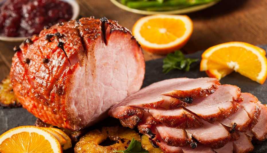 Jamón de Navidad con miel