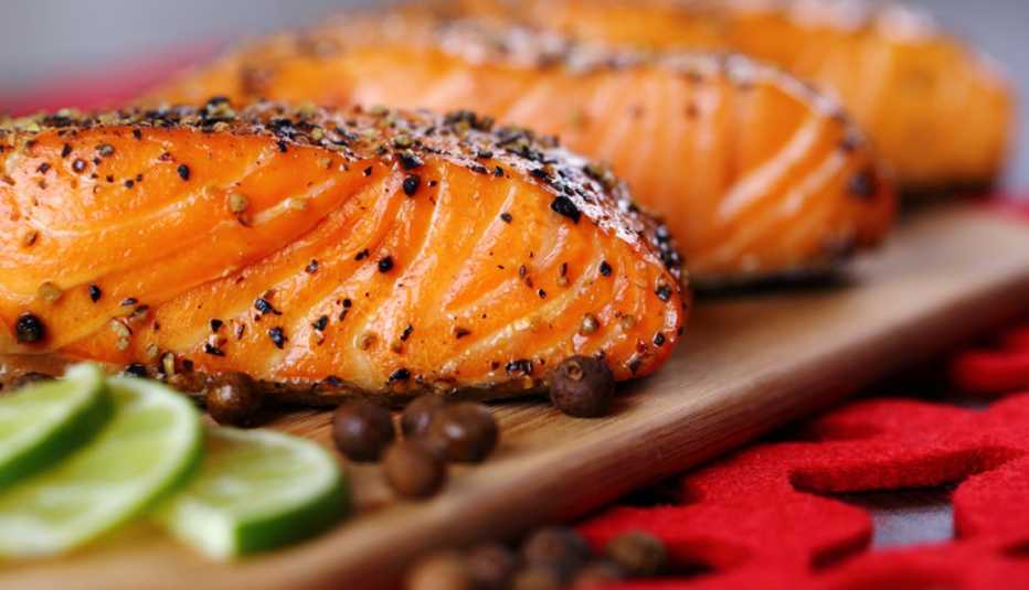 Salmón asado