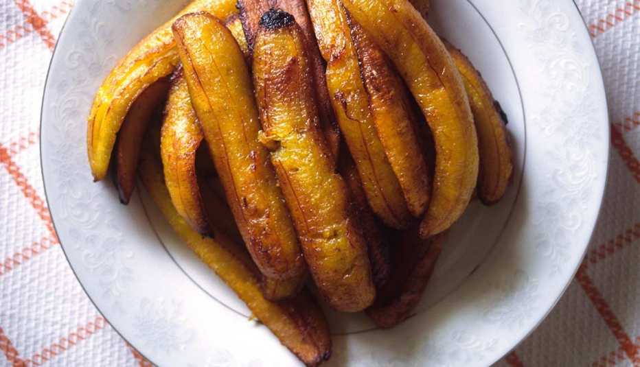 Plátano asado