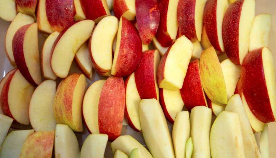 Manzanas cortadas