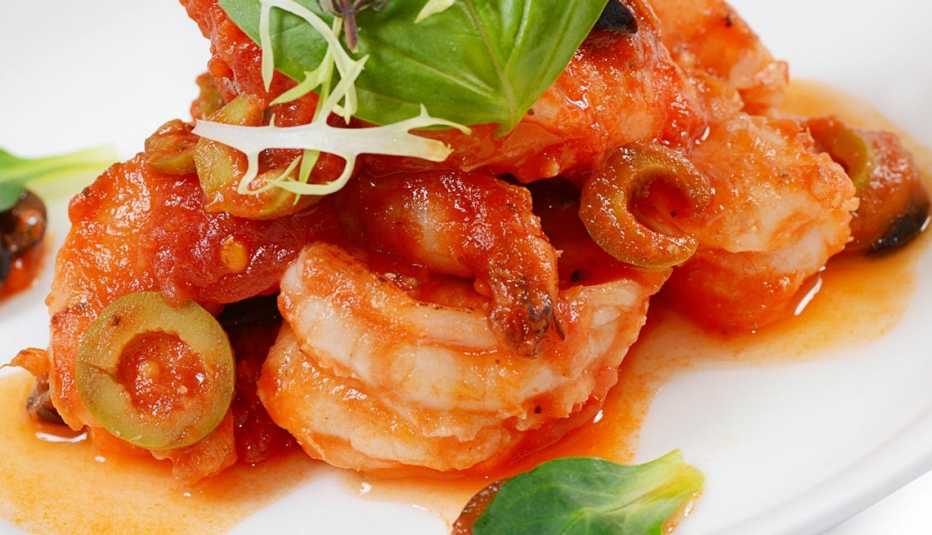 Enchilado de camarones 
