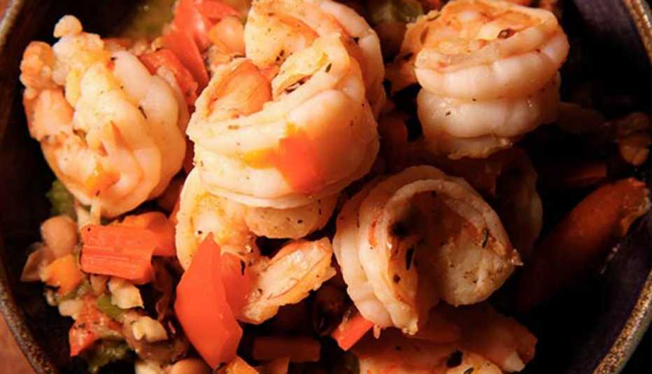 Frijoles Caritas Camarones 