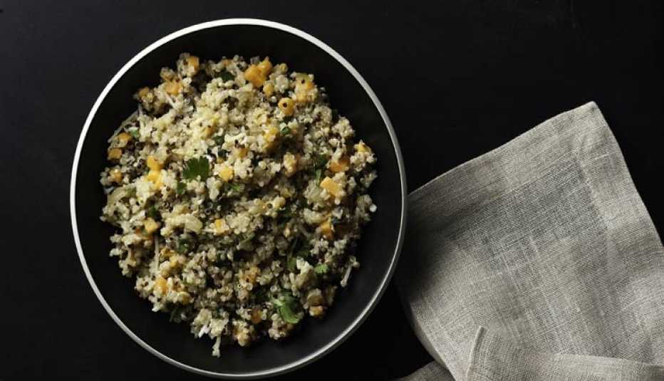 Quinoa Risotto con calabaza, Receta de Denisse Oller