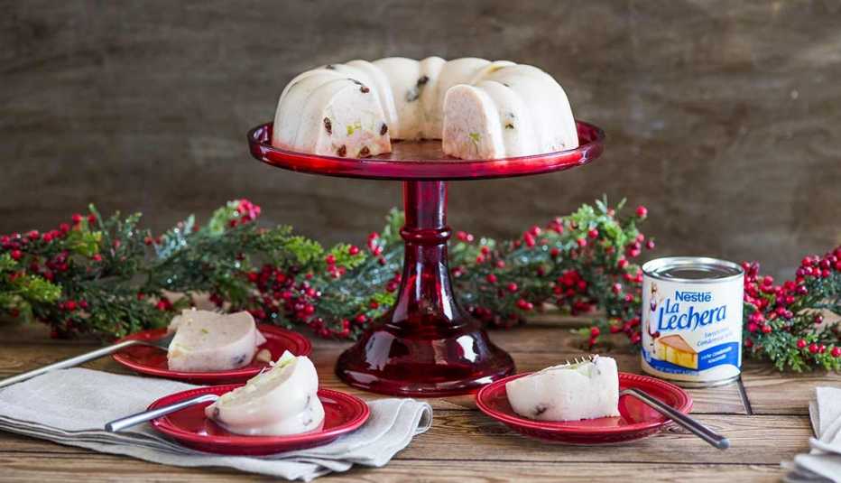 Gelatina de ponche navideño