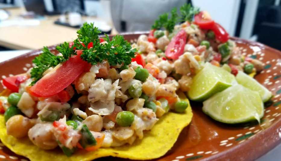 Ensalada de atún de garbanzos Ensalada de atún de garbanzos