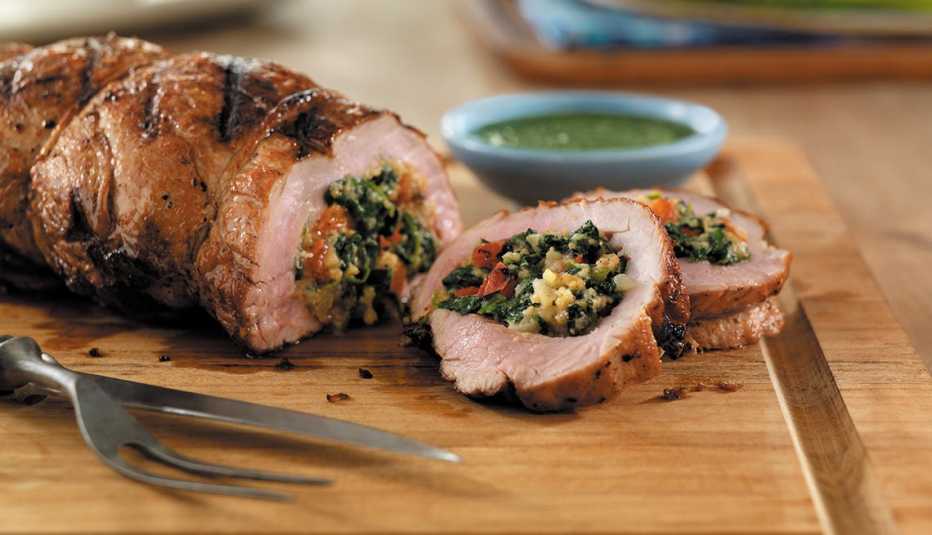 Lomo de cerdo argentino con chimichurri