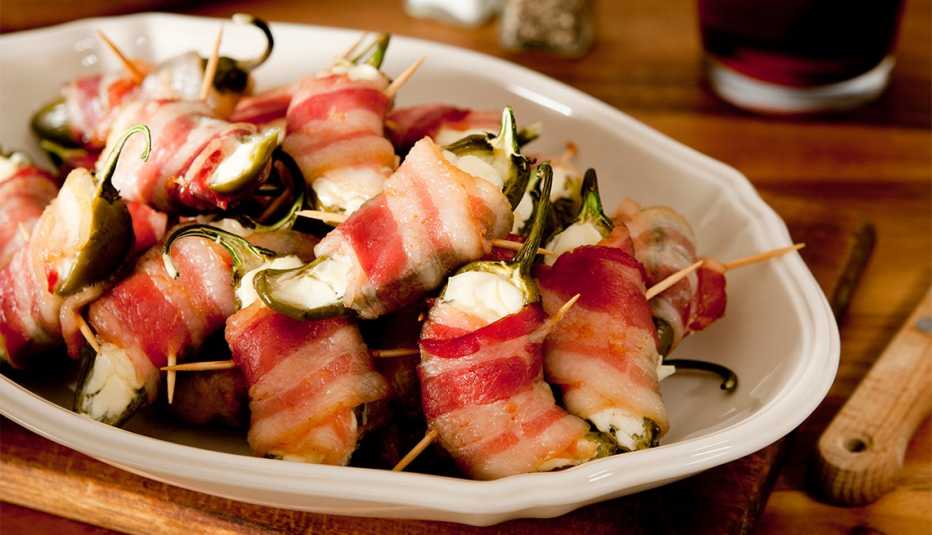 Brochetas de jalapeño asado Brochetas de jalapeño asado