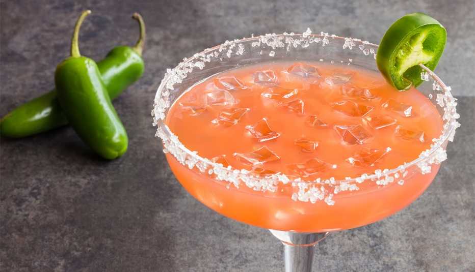 Margarita de jalapeño y guayaba