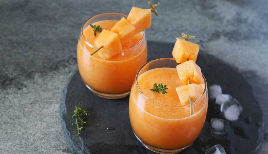 Batido de cantaloupe y jengibre