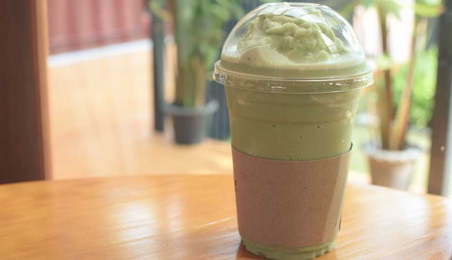 Batido de café y matcha