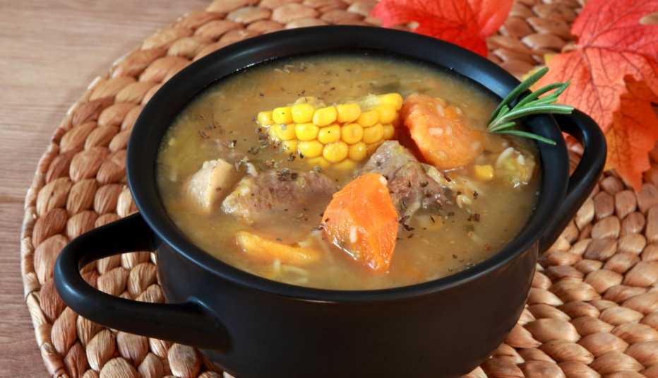 Sancocho de verduras y carne
