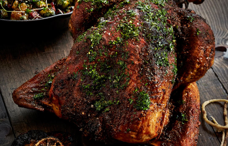 Pavo a la parrila al estilo peruano