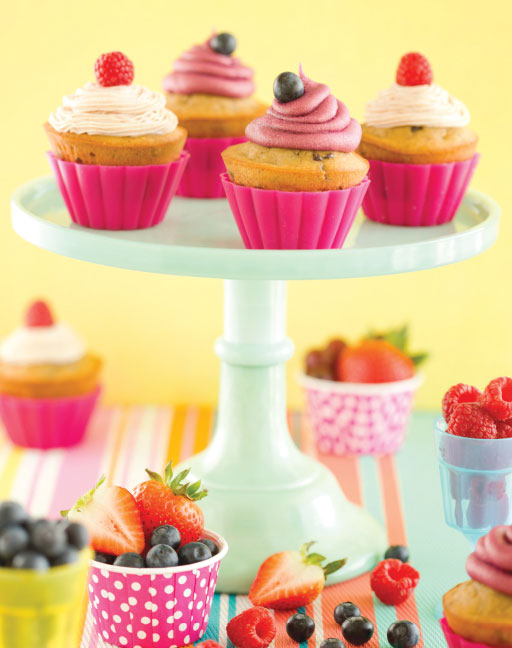 Cupcakes de banana y chocolate