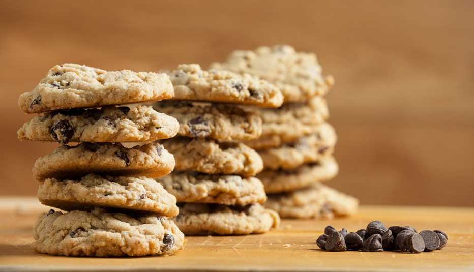 Galletas de chocolate y avena