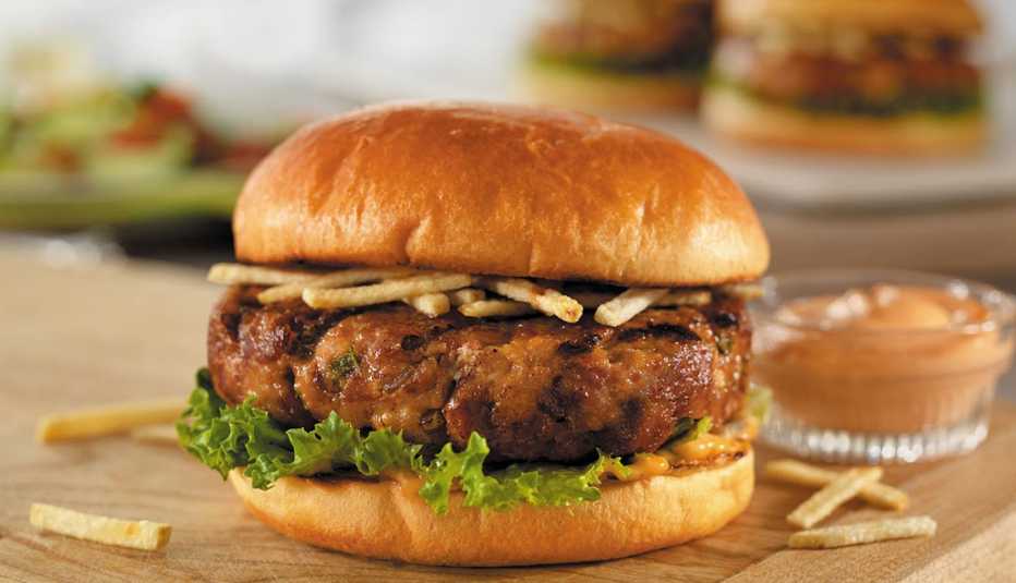 Hamburguesas de cerdo cubana