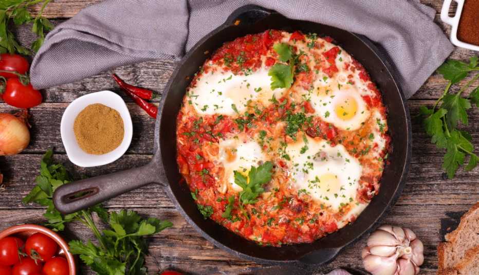 Coliflor estilo shakshuka