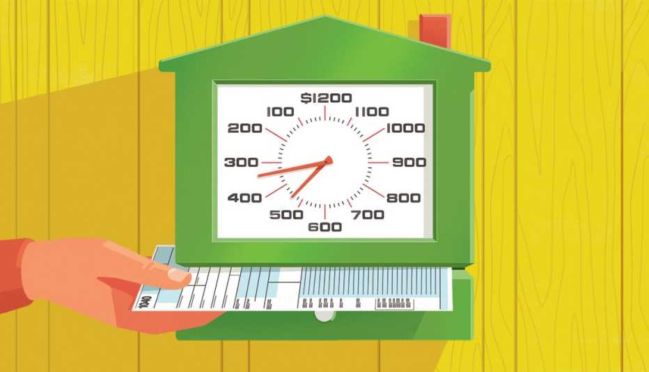 Ilustración de un reloj ponchador con una mano colocando un formulario de impuestos