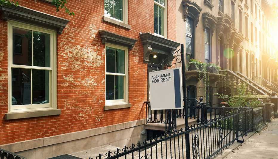 Fachada de casas en ladrillo en el área de Fort Greene, Brooklyn, Nueva York. 
