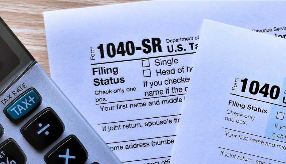 Forma 1040 para personas mayores del IRS 