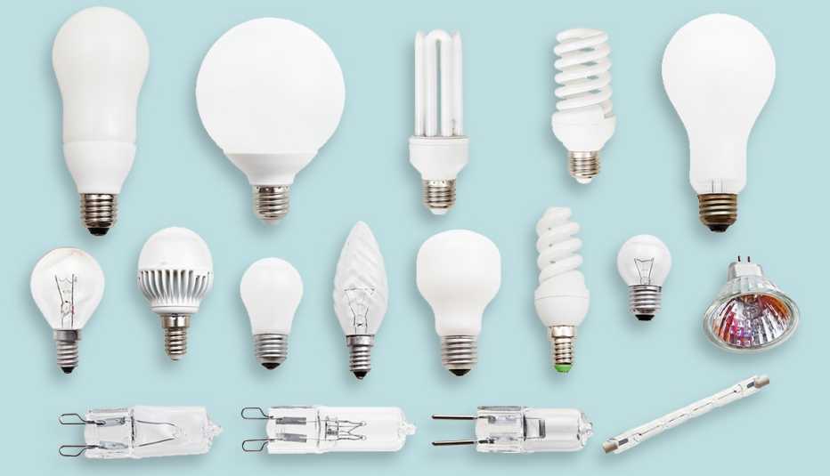 17 bombillos diferentes 