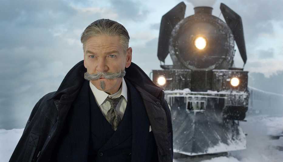 Kenneth Branagh en una escena de 'Murder on the Orient Express'