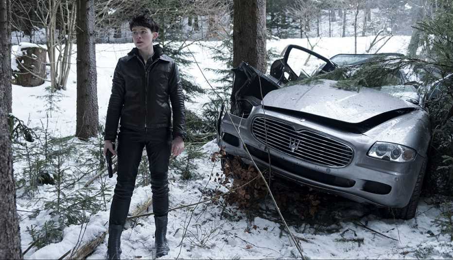 Claire Joy en una escena de Girl in the Spider's Web