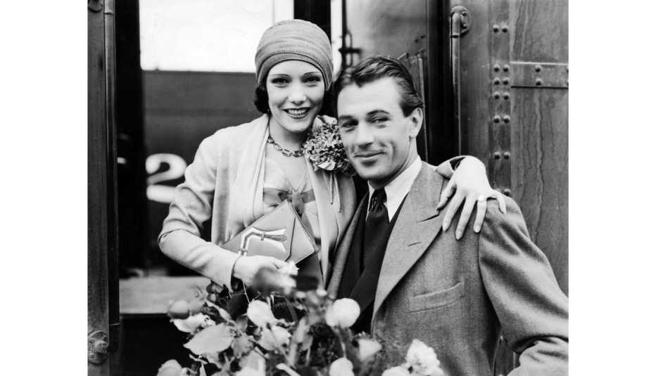 Lupe Vélez, actriz mexicana, con el actor Gary Copper