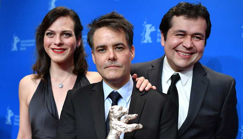 Sebastian Leilo, Gonzalo Maza, Daniela Vega de la película Una mujer fantástica