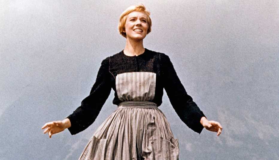Julie Andrews en una escena de The Sound of Music