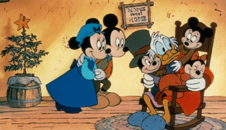 Una escena de Mickey's Christmas Carol.