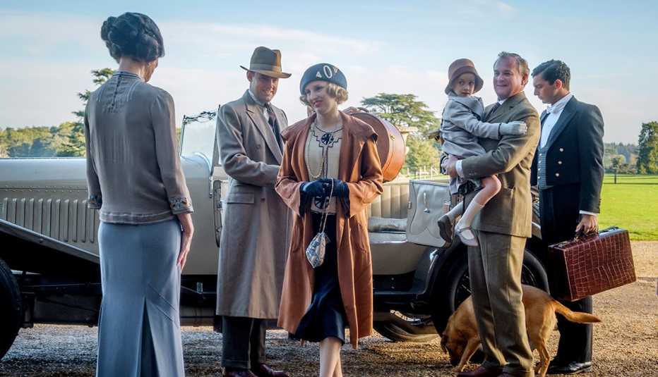 Escena de la película Downton Abbey 