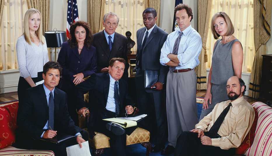 El elenco de "The West Wing".