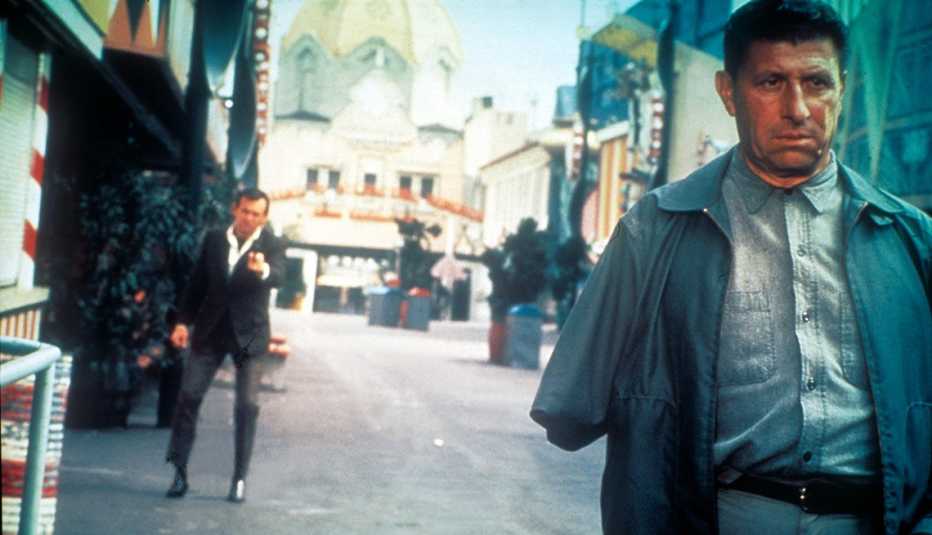 La escena culminante de la persecución en la serie de televisión "The Fugitive".