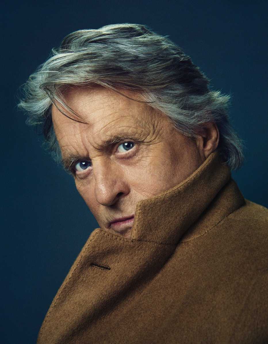 Retrato del actor Michael Douglas