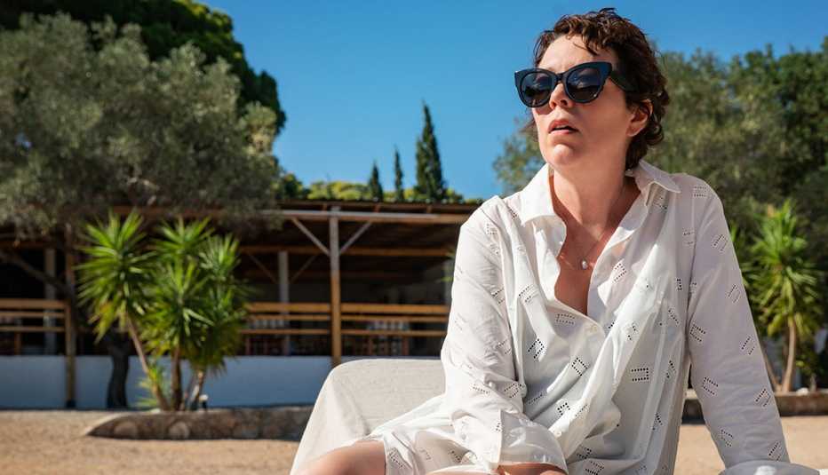 Olivia Colman como Leda en "The Lost Daughter". Olivia Colman como Leda en "The Lost Daughter".