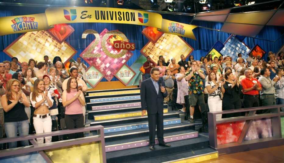 Don Francisco durante el programa del 20 aniversario de Sábado Gigante.